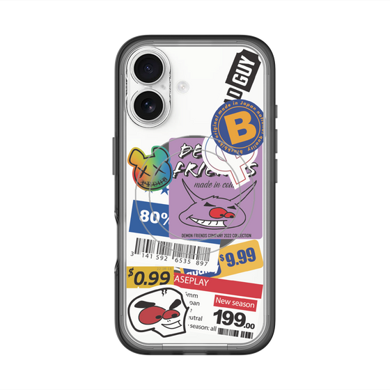 スリムプロテクションプレミアムケース with MagSafe［ Demon Friends Sticker .1 ］