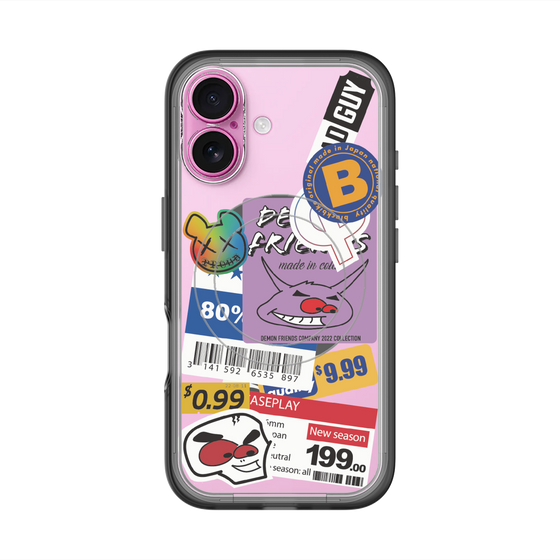スリムプロテクションプレミアムケース with MagSafe［ Demon Friends Sticker .1 ］