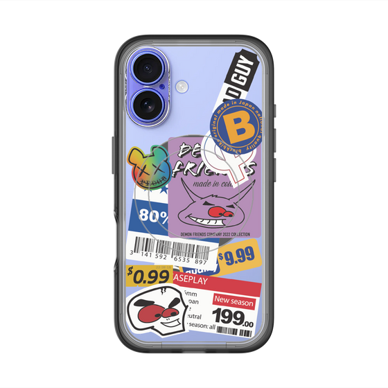 スリムプロテクションプレミアムケース with MagSafe［ Demon Friends Sticker .1 ］