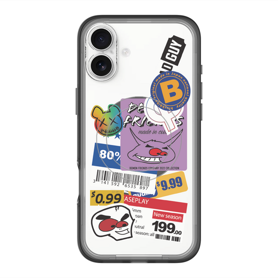 スリムプロテクションプレミアムケース with MagSafe［ Demon Friends Sticker .1 ］
