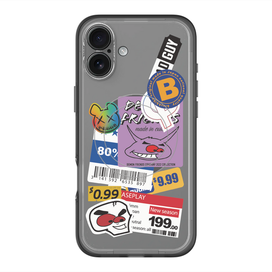 スリムプロテクションプレミアムケース with MagSafe［ Demon Friends Sticker .1 ］