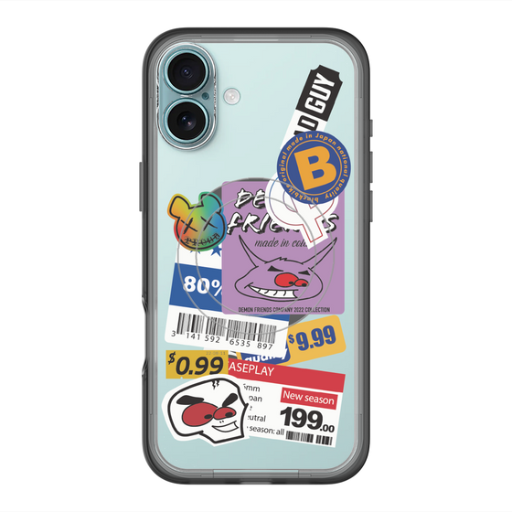スリムプロテクションプレミアムケース with MagSafe［ Demon Friends Sticker .1 ］