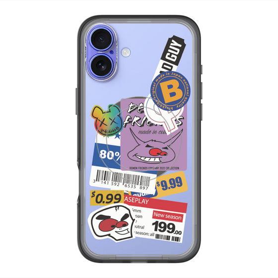 スリムプロテクションプレミアムケース with MagSafe［ Demon Friends Sticker .1 ］