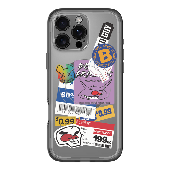 スリムプロテクションプレミアムケース with MagSafe［ Demon Friends Sticker .1 ］