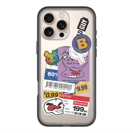 スリムプロテクションプレミアムケース with MagSafe［ Demon Friends Sticker .1 ］