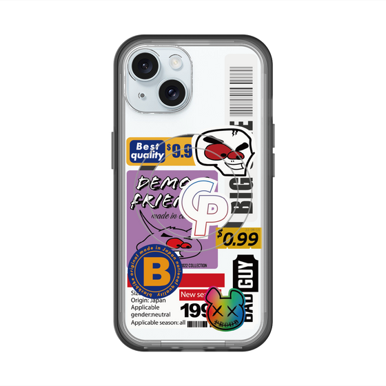 スリムプロテクションプレミアムケース with MagSafe［ Demon Friends Sticker .2 ］