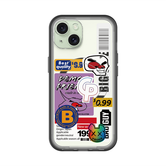 スリムプロテクションプレミアムケース with MagSafe［ Demon Friends Sticker .2 ］