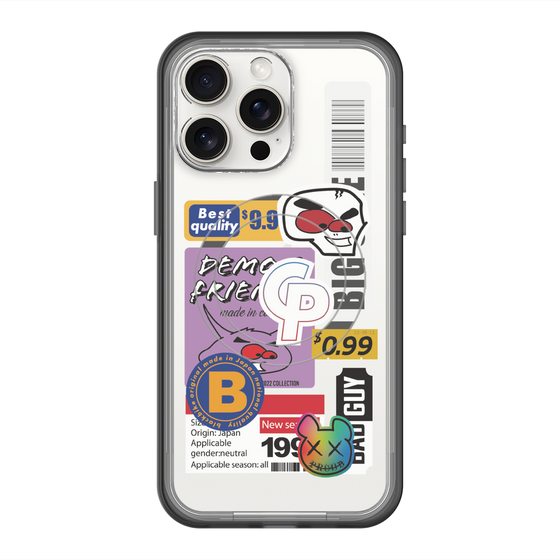 スリムプロテクションプレミアムケース with MagSafe［ Demon Friends Sticker .2 ］
