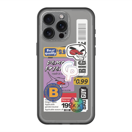 スリムプロテクションプレミアムケース with MagSafe［ Demon Friends Sticker .2 ］