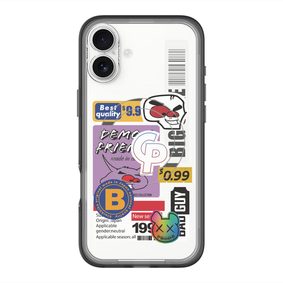 スリムプロテクションプレミアムケース with MagSafe［ Demon Friends Sticker .2 ］