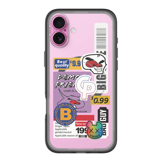 スリムプロテクションプレミアムケース with MagSafe［ Demon Friends Sticker .2 ］