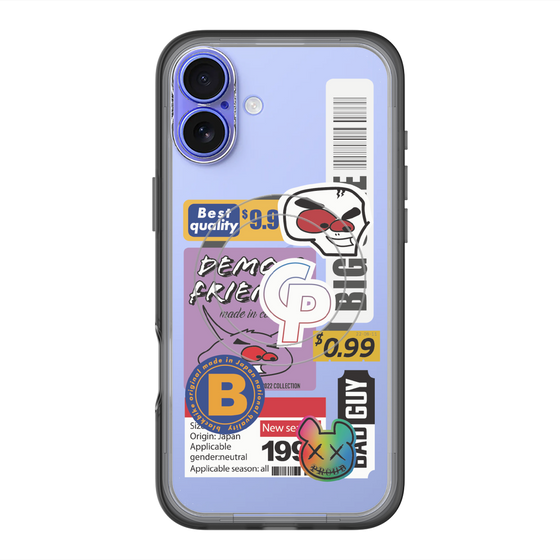 スリムプロテクションプレミアムケース with MagSafe［ Demon Friends Sticker .2 ］