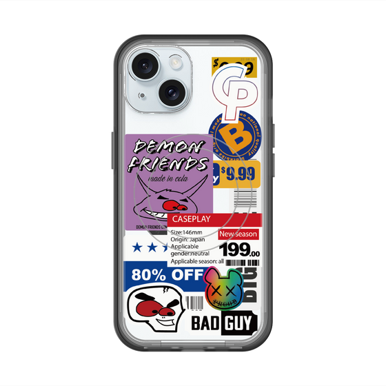 スリムプロテクションプレミアムケース with MagSafe［ Demon Friends Sticker .3 ］