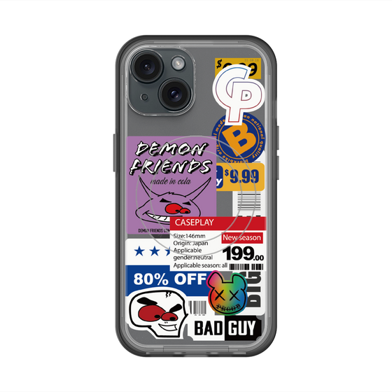 スリムプロテクションプレミアムケース with MagSafe［ Demon Friends Sticker .3 ］