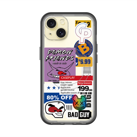 スリムプロテクションプレミアムケース with MagSafe［ Demon Friends Sticker .3 ］