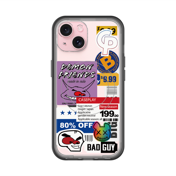 スリムプロテクションプレミアムケース with MagSafe［ Demon Friends Sticker .3 ］