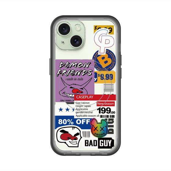 スリムプロテクションプレミアムケース with MagSafe［ Demon Friends Sticker .3 ］