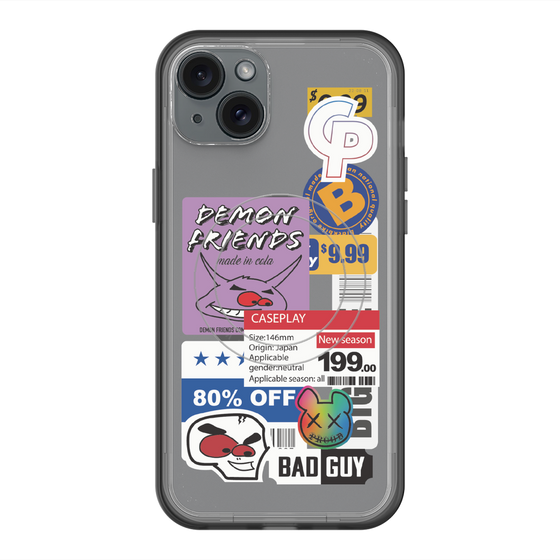 スリムプロテクションプレミアムケース with MagSafe［ Demon Friends Sticker .3 ］