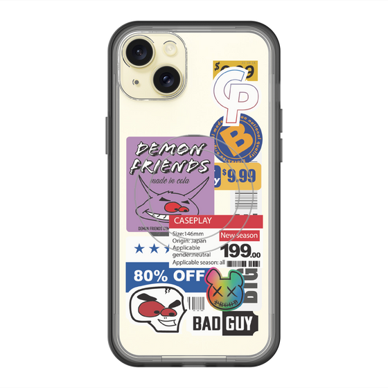 スリムプロテクションプレミアムケース with MagSafe［ Demon Friends Sticker .3 ］