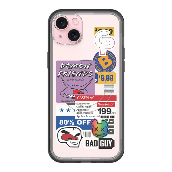 スリムプロテクションプレミアムケース with MagSafe［ Demon Friends Sticker .3 ］