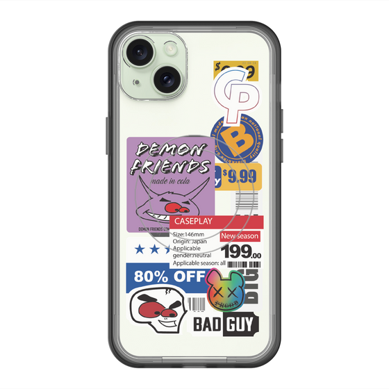 スリムプロテクションプレミアムケース with MagSafe［ Demon Friends Sticker .3 ］