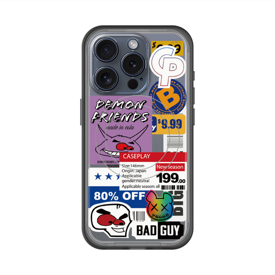 スリムプロテクションプレミアムケース with MagSafe［ Demon Friends Sticker .3 ］