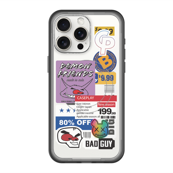 スリムプロテクションプレミアムケース with MagSafe［ Demon Friends Sticker .3 ］