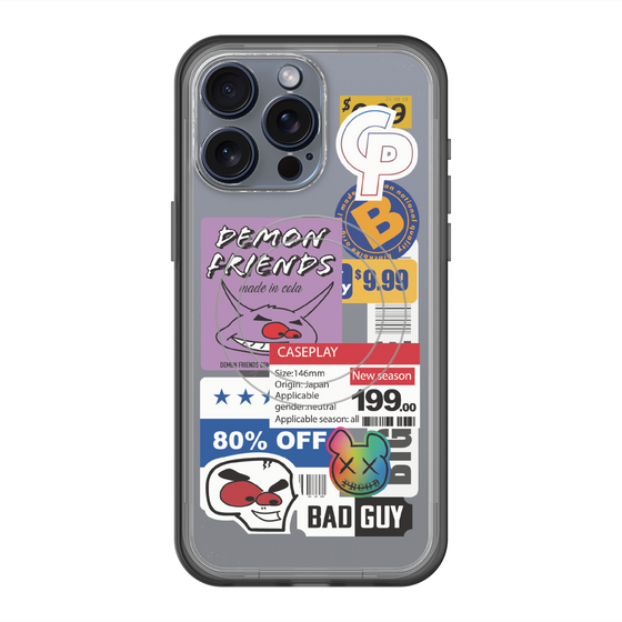 スリムプロテクションプレミアムケース with MagSafe［ Demon Friends Sticker .3 ］