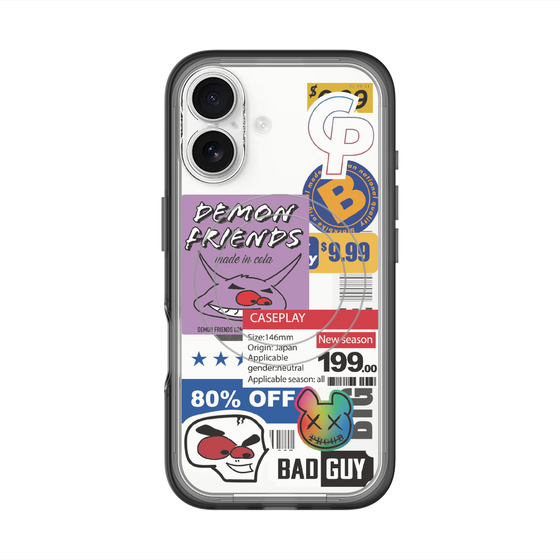 スリムプロテクションプレミアムケース with MagSafe［ Demon Friends Sticker .3 ］