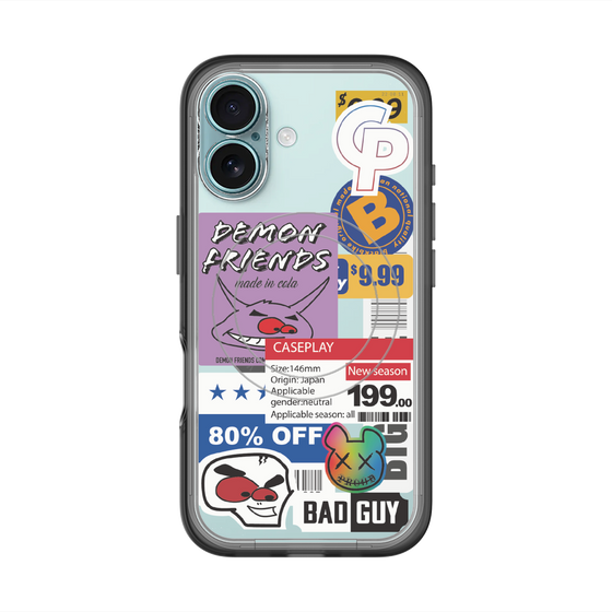 スリムプロテクションプレミアムケース with MagSafe［ Demon Friends Sticker .3 ］