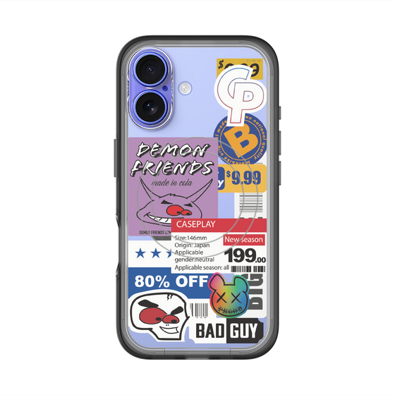 スリムプロテクションプレミアムケース with MagSafe［ Demon Friends Sticker .3 ］
