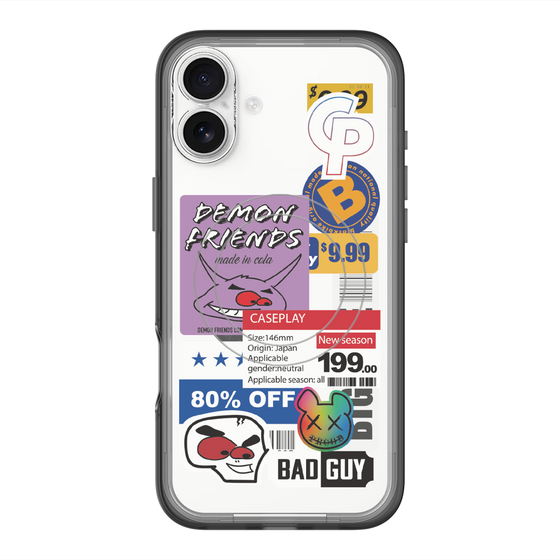 スリムプロテクションプレミアムケース with MagSafe［ Demon Friends Sticker .3 ］
