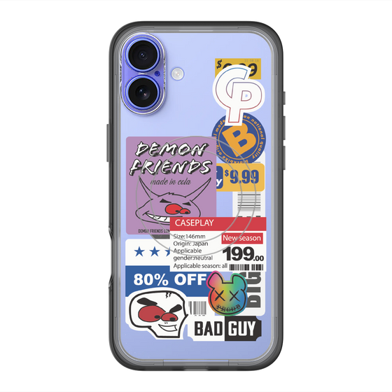 スリムプロテクションプレミアムケース with MagSafe［ Demon Friends Sticker .3 ］