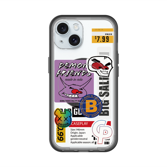 スリムプロテクションプレミアムケース with MagSafe［ Demon Friends Sticker .4 ］