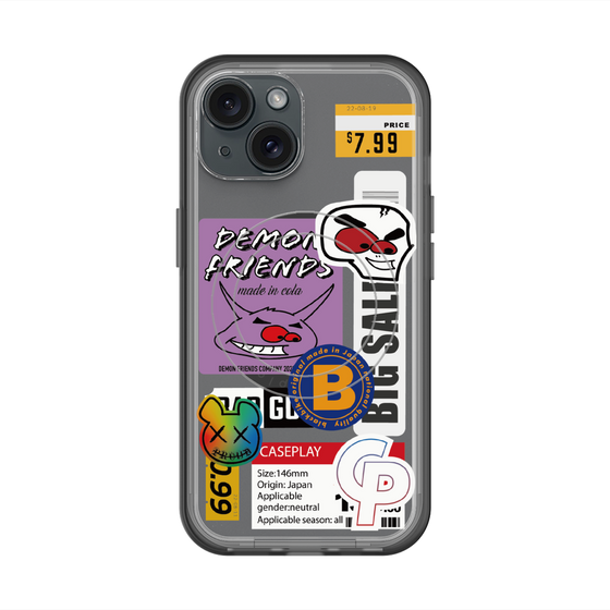 スリムプロテクションプレミアムケース with MagSafe［ Demon Friends Sticker .4 ］
