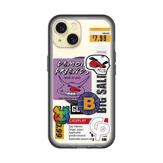 スリムプロテクションプレミアムケース with MagSafe［ Demon Friends Sticker .4 ］