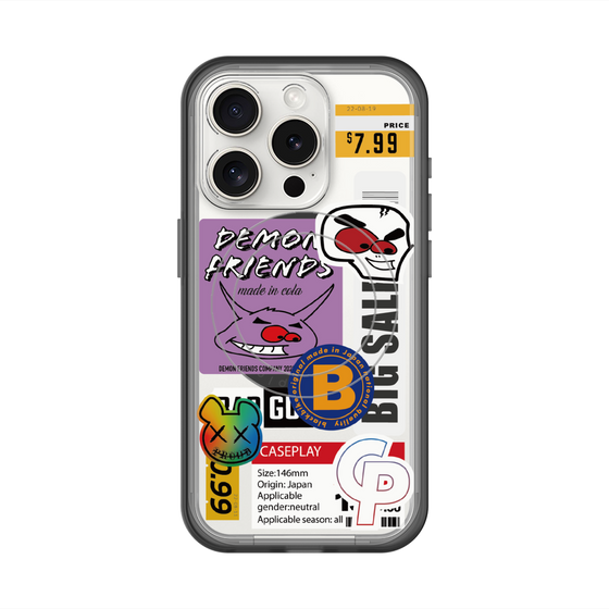 スリムプロテクションプレミアムケース with MagSafe［ Demon Friends Sticker .4 ］