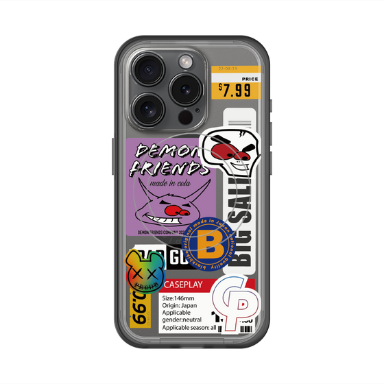 スリムプロテクションプレミアムケース with MagSafe［ Demon Friends Sticker .4 ］