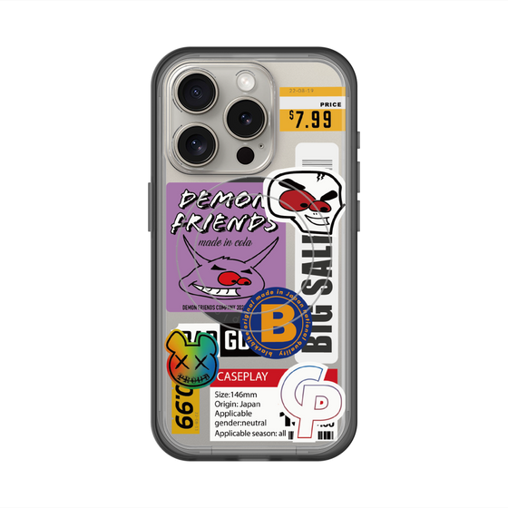 スリムプロテクションプレミアムケース with MagSafe［ Demon Friends Sticker .4 ］