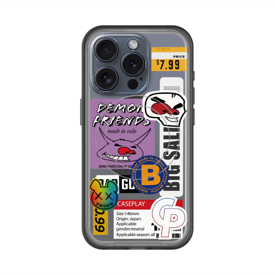 スリムプロテクションプレミアムケース with MagSafe［ Demon Friends Sticker .4 ］