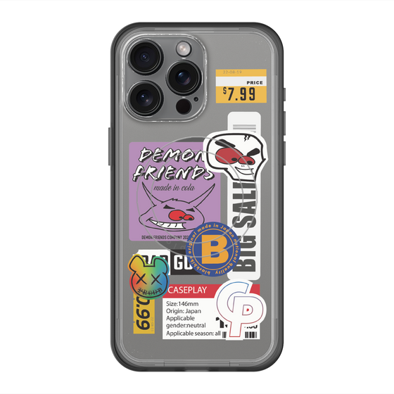 スリムプロテクションプレミアムケース with MagSafe［ Demon Friends Sticker .4 ］