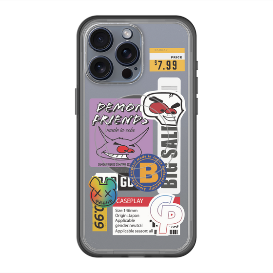 スリムプロテクションプレミアムケース with MagSafe［ Demon Friends Sticker .4 ］