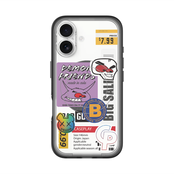 スリムプロテクションプレミアムケース with MagSafe［ Demon Friends Sticker .4 ］