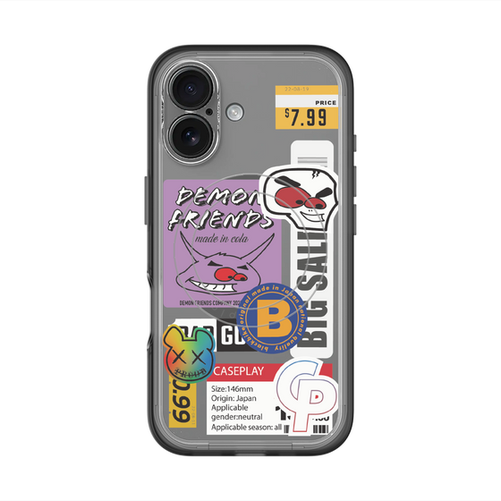 スリムプロテクションプレミアムケース with MagSafe［ Demon Friends Sticker .4 ］