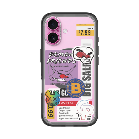 スリムプロテクションプレミアムケース with MagSafe［ Demon Friends Sticker .4 ］