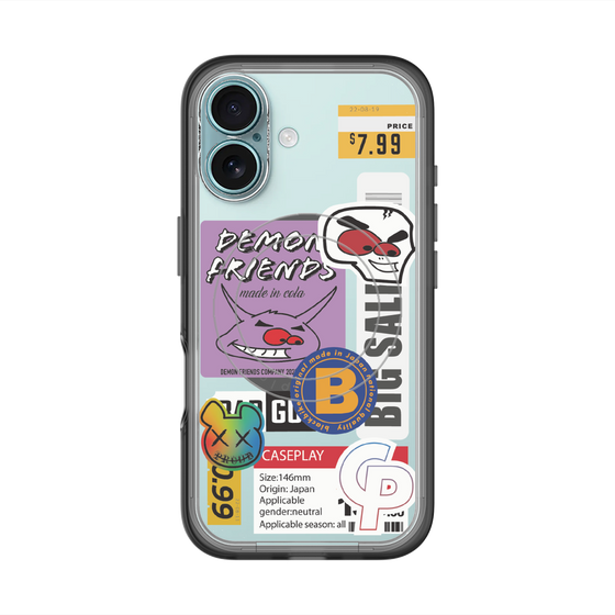 スリムプロテクションプレミアムケース with MagSafe［ Demon Friends Sticker .4 ］