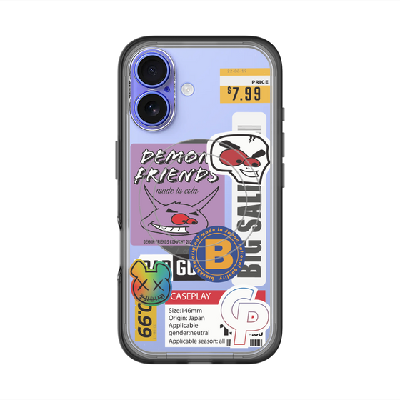 スリムプロテクションプレミアムケース with MagSafe［ Demon Friends Sticker .4 ］