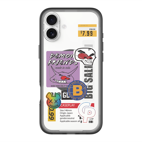 スリムプロテクションプレミアムケース with MagSafe［ Demon Friends Sticker .4 ］