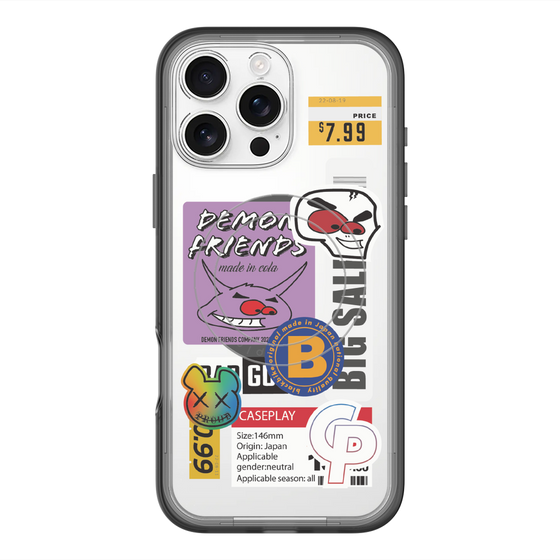 スリムプロテクションプレミアムケース with MagSafe［ Demon Friends Sticker .4 ］