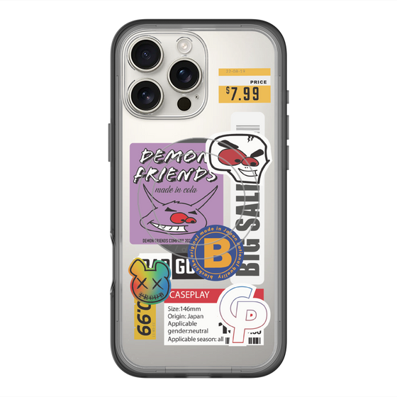 スリムプロテクションプレミアムケース with MagSafe［ Demon Friends Sticker .4 ］